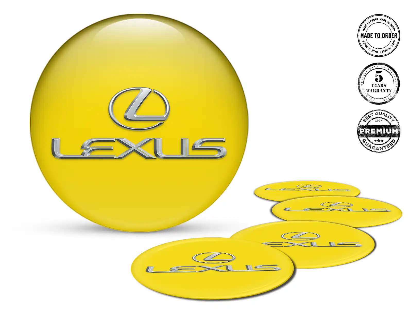 Lexus Calcomanías de Aro Estilo Insignias de Rueda Lujo